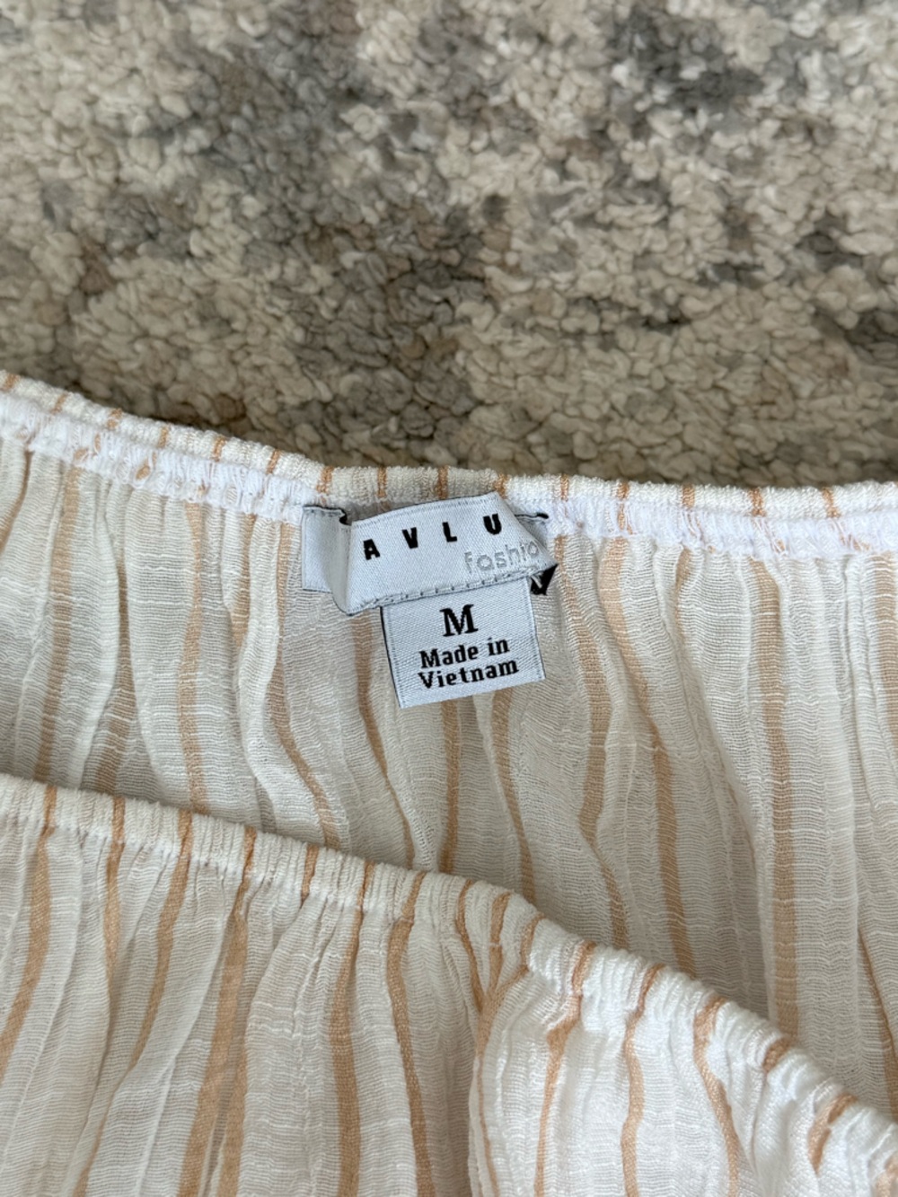 Santorini Two-Piece Set Tan Stripe - Picture 5 of 14